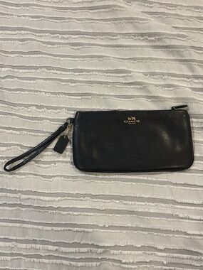 Coach Black Leather wristlet